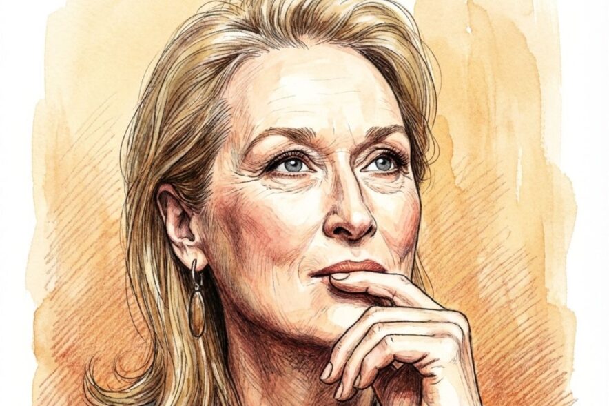 メリル・ストリープ イラスト風